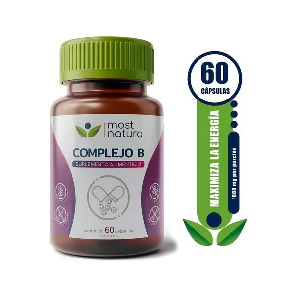 Most Natura Complejo B Con Vitaminas 60 Caps Sabor Sin