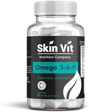 Omega 3 6 9  Súper Premium 550 mg  100 Orgánico  Skin Vit Nutrition Company Omega 3-6-9