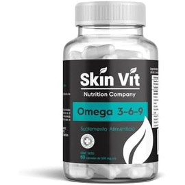 Omega 3 6 9  Súper Premium 550 mg  100 Orgánico  Skin Vit Nutrition Company Omega 3-6-9