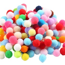 KOLZEMV Pack of 2000 Mini Pompoms Colourful, 8 mm Colourful Pompoms for Crafts, Pompoms, Felt Balls, Colourful Small, Pompoms for Crafts for Children, Colourful Pompoms for Easter DIY Creative Craft