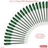 SAINO 20 x 0.7mm Fine Tip Softek GREEN Ballpoint Pens