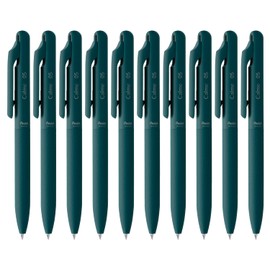Pentel Calme BXA105S-A Oil-Based Ballpoint Pen, 0.02 inches (0.5 mm), Turquoise Blue, 10 Pieces