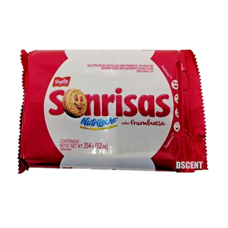 Sonrisas Galletitas Frambuesa 3 X 118 Gr