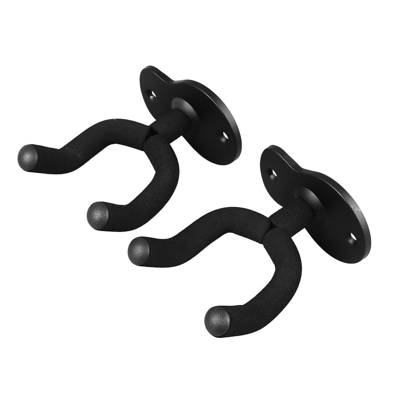 2PCS Guitar Wall Mount Hanger Metal Multifunctional Guitar Hangers Hook