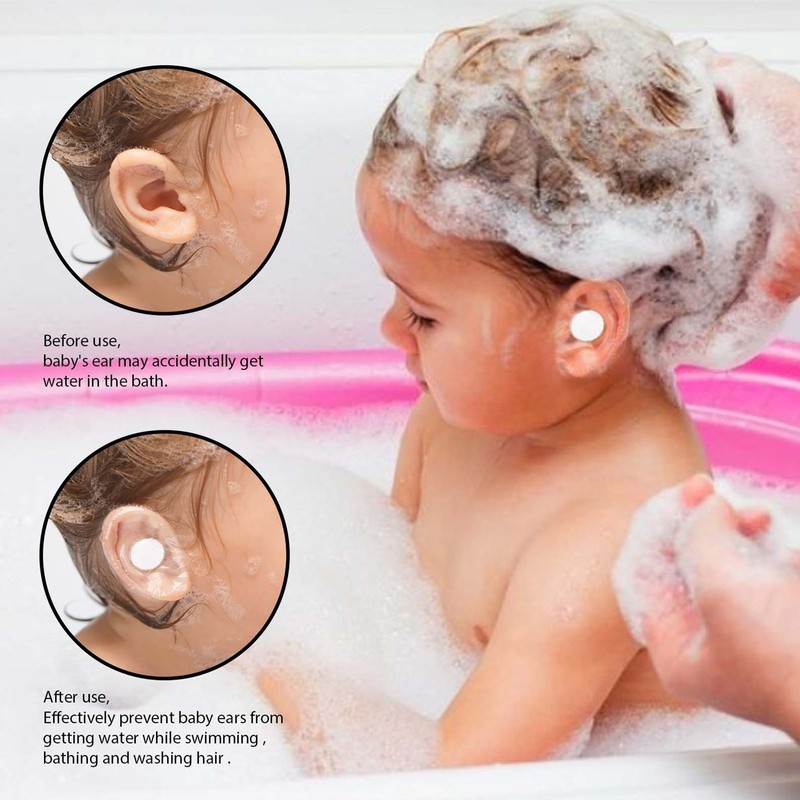 90pcs Baby Waterproof Ear Stickers Multipurpose Disposable Newborn Ear Stickers