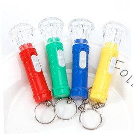 Operitacx 16 Pieces Mini Keychain Flashlights Random Colours Portable LED Keychain Flashlight for Bag Decoration Lightweight and Durable Illumination Tools