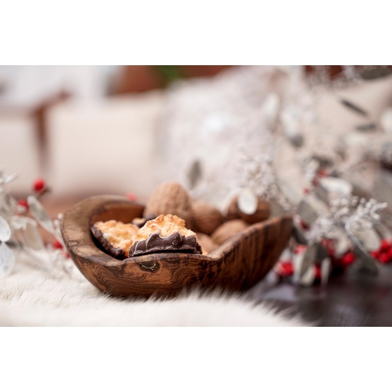 Windalf Galina Rustic Bowl 17 cm Teak Wood Jewellery Bowl