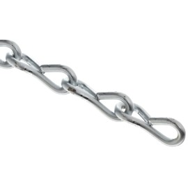 Campbell AW0801227 Low Carbon Steel Single Jack Chain on Reel, Zinc Plated, #12 Trade, 0.11" Diameter, 200' Length, 29 lbs Load Capacity