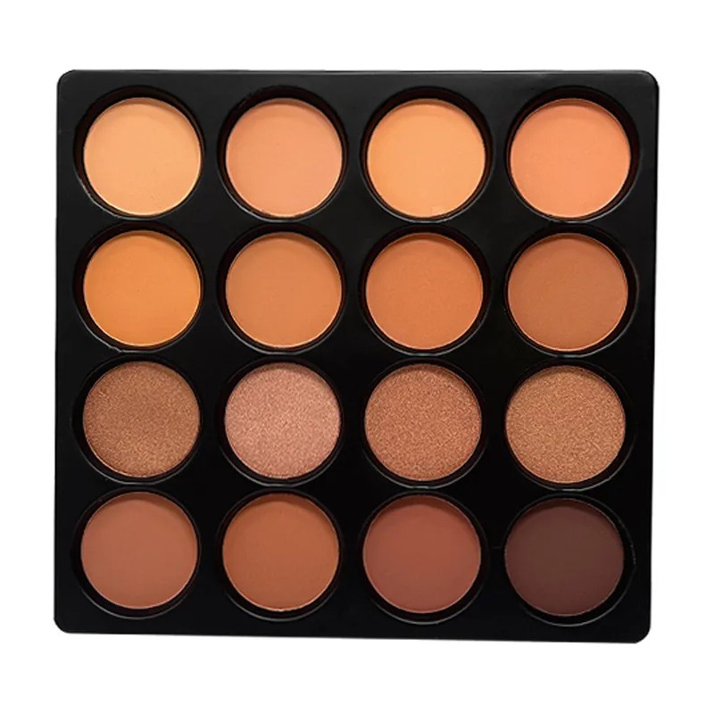 Paleta De Polvos Mate Para Contorno E Iluminación De 16