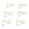 100pcs Dog Shape Paper Clips Improved Slip Resistance Rust Proof