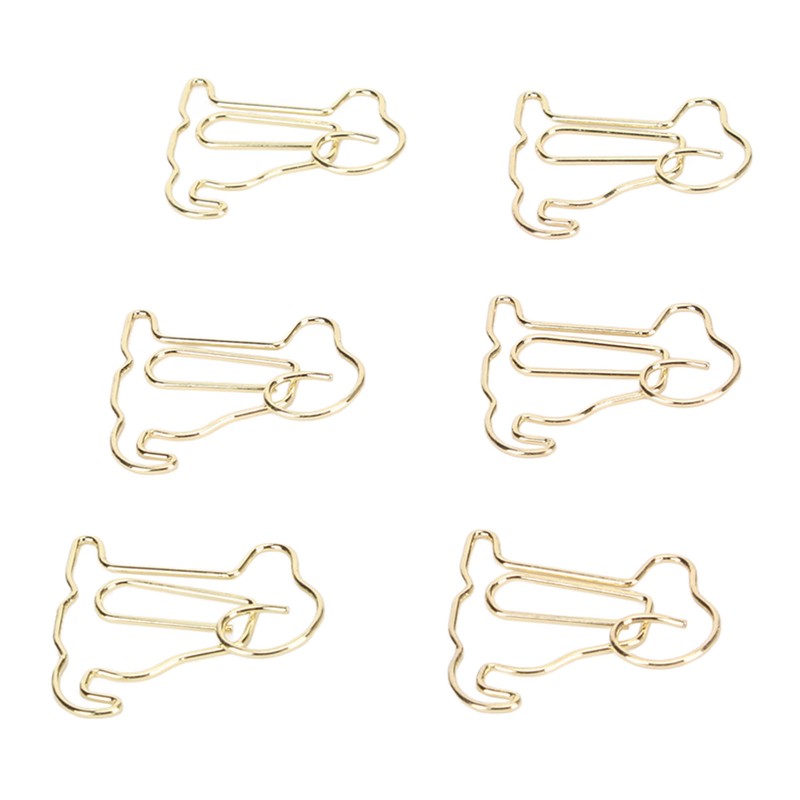100pcs Dog Shape Paper Clips Improved Slip Resistance Rust Proof