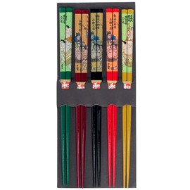 Yamashita Kogei 272783 Chopsticks Multi 8.9 inches (22.5 cm) Wooden Painted Chopsticks Set of 5 Pairs