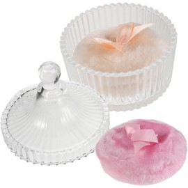 Ipetboom De Talco Para Bebés y Reutilizable Con Estuche Para Aplicar Talco Facial y Corporal Mujeres y Niñas