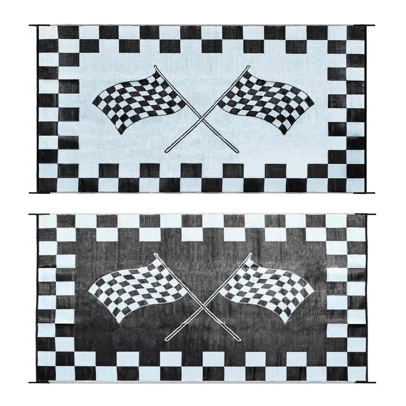 EEZ RV Products 9'x18'FT Heavy Duty Reversible/Dur - Vine Grey