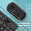 Wireless Keyboard and Mouse Combo, Lovaky 2.4G Full-Sized Ergonomic Keyboard