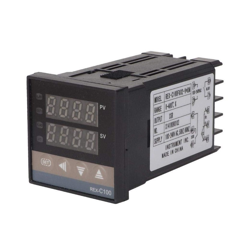 Temperature Control Set AC110V-240V 0-400℃ REX-C100 Thermostat for Temperature Control