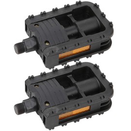 Bike Pedals, Mtb Pedals, 1 pair Foldable Plastic Mountain Bike Pedals Bicycle Platform Pedal Mountain Bike Pedals Bicycle Pedals for Road City Fixed Bikes