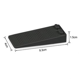 Gvolatee Pack of 5 Door Stoppers Floor, Height Adjustable, Scratch-Resistant, Non-Slip, Door Wedge Rubber High, Uncomfortable Door Buffer, Protection for Balcony Door, Children's Room, Black
