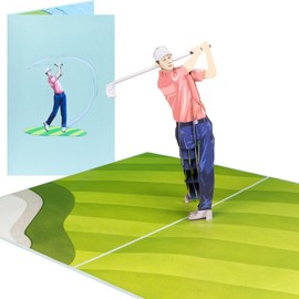 Sweetpopup® Pop Up Card Birthday Card Greeting Card Birthday Holiday Leisure 3D Pop Up Card Golf 005