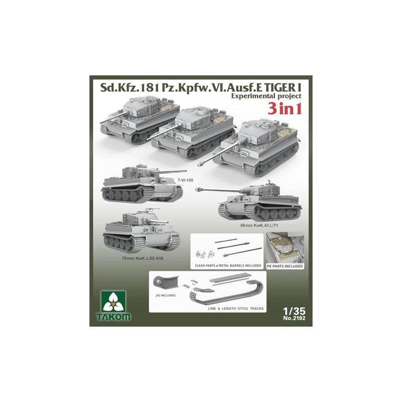 TAKOM 2192 1/35 Tiger I Sd.Kfz.181 Ausf.E Experimental - 3