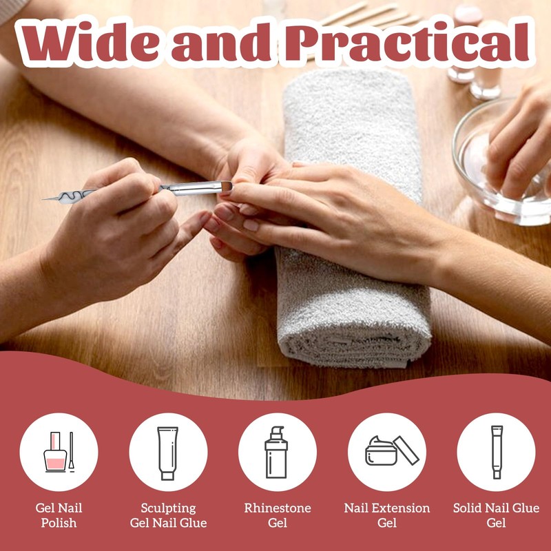 4 Pcs Gel Nail Brush French Acrylic Nail Art Brush