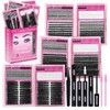 Lash Clusters Kit 8 Styles 1464Pcs Wispy Eyelash Clusters Kit