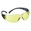 3M™ SecureFit™ 100 Safety Glasses, Blue Temples, Anti-Scratch/Anti-Fog, Yellow Lens,