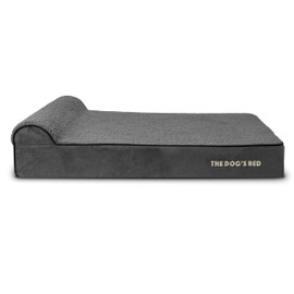 The Dog's Bed Replacement Outer Cover - NO Bed for Dog's Orthopedic Memory Foam Dog Bed. Washable Plush Fabric, Extra Large 6 Inches, Grey Plush, Veterinary Approved
