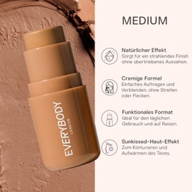 EVERYBODY LONDON Face Bronzer with Stick, Cream (Medium, One Size)