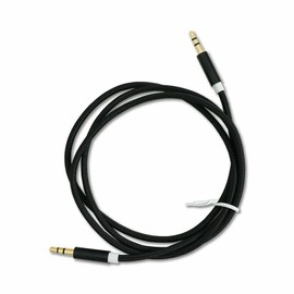 3.5mm Aux Cable | Gold Plated Aux Cable 3.2mm (1 Meter) | Male To Male Stereo Cord For SmartPhones, Android Tablets, Car, Home Stereos, Headphones and Speaker (Back)