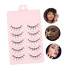 Vaguelly 5 Pairs Makeup Lashes Reusable Simulation Eyelashes for Natural