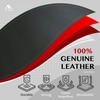 Black Full Grain Leather Pieces Cowhide Leather 1.5-1.7mm Thick Leather