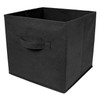 Set of 2 Large Foldable Square Storage Cubes, Fabric Organiser