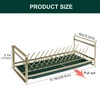 HAFUU Compact Dish Rack for Kitchen Counter Gold Plate Rack