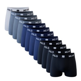 Polo Wear Men's Underwear Microfiber Briefs Boxer Underpants Comfortable Multipack 12 Multicolor