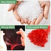 Mordx 100Pcs Reusable Produce Plastic Mesh Bag,20 Inch Seafood Boil