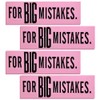 ArtCreativity Pink Mistake Erasers for Kids, Pack of 4, Really