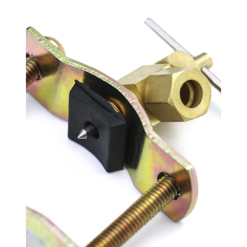 QWORK Self-Tapping Saddle Valve, Pack of 2, Copper Needle Valve