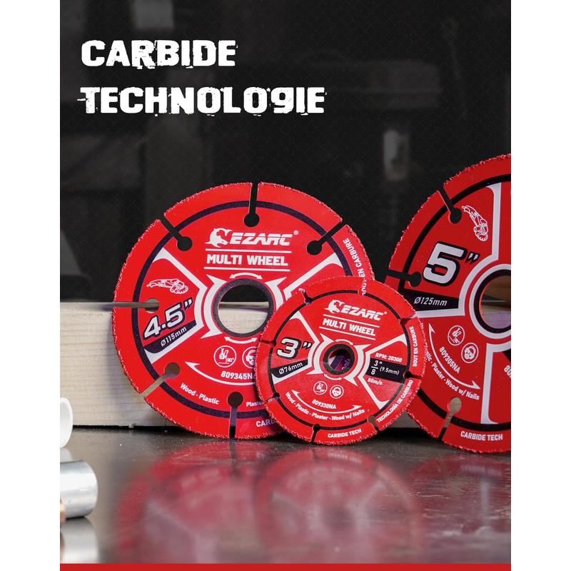 EZARC Carbide Multi Wheel Cutting Discs 76 mm × 22.2