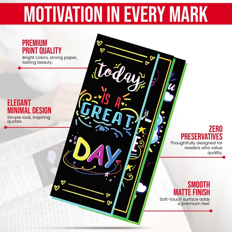 Iconikal 100-Count Inspirational, Motivational, Gratitude, Appreciation, Kindness & Encouragement Sayings