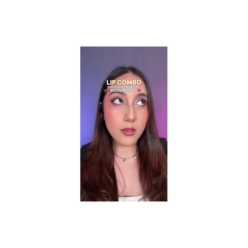 Delineador Lapiz Labial + Brillo Labial Glitter Bissú