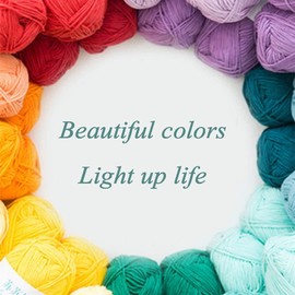 6 X 100g Super Chunky, Knitting, Crochet Yarn Acrylic Soft Comfortable, for Any Crochet and Knitting Mini Project Diynavy Blue-Gift Crochet (Color : White, Size : Gift Crochet)