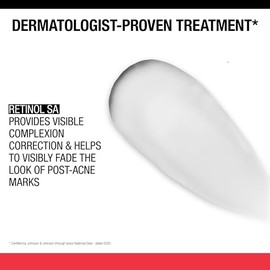Neutrogena Retinol SA, Tratamiento PM para Marcas Persistentes, Tratamiento Exfoliante Facial para Ayudar a Reversa la Apariencia de las Marcas Post-A