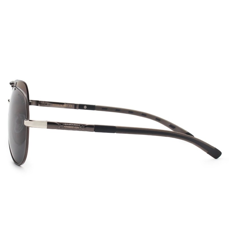 KINGSEVEN Classic Polarized Sunglasses for Men Women Retro Aluminum magnesium