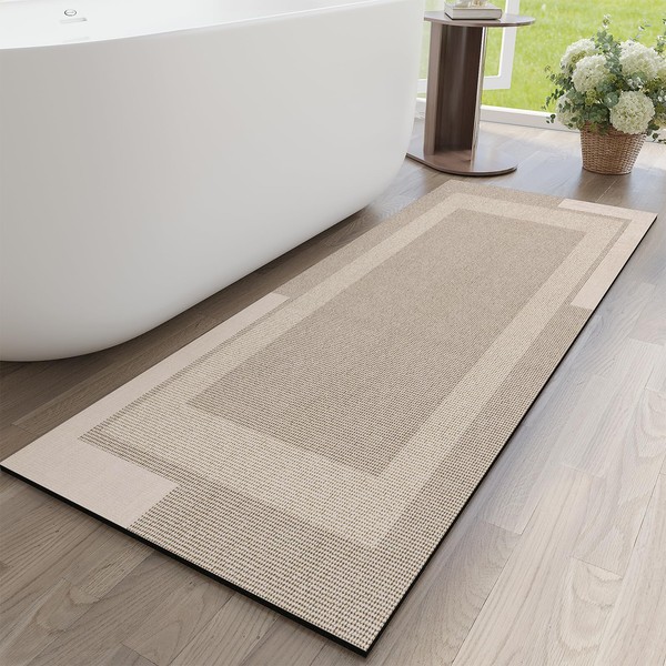 YDKGL Non Slip Extra Long Bathroom Runner Mat Rugs, Quick