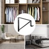HOME MASTER HARDWARE Heavy Duty Closet Shelf Rod Brackets, Wall