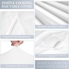 White Bar Table Covers Bar Tables, Stretch Tablecloth with Foot