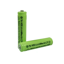 Ni-mh AAA 600mAh 1.2V Rechargeable Battery for Solar Lights Outdoor Garden Lamp(8 Pack)