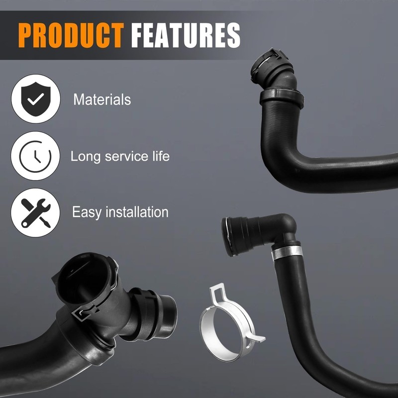 Upper Radiator Hose Y-Connector Lower Fit for Ford F150 5.0L