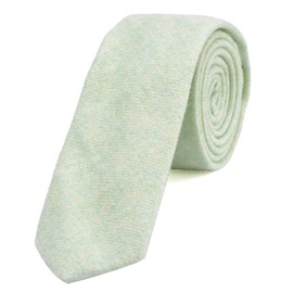 DonDon Narrow Men's Cotton Tie 2.36 inch 6 cm - pastel green